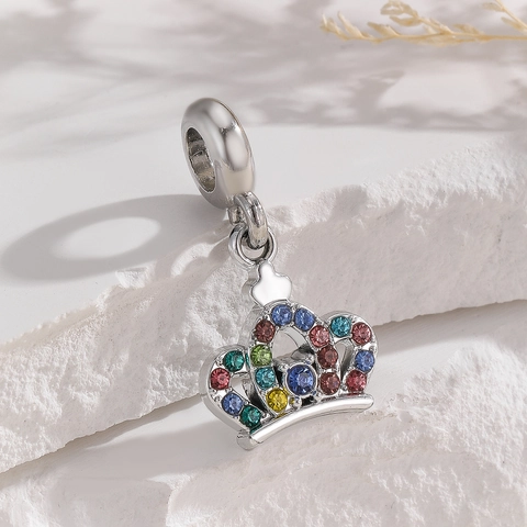 DIY Alloy Rhinestone Charms Multicolor Enamel Artificial Pearl Fish Tail Star Moon Crown Pendants For Jewelry Making Bracelet Necklace Accessories