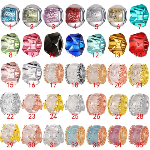Perles en Verre de Résine Colorées DIY Style Pastoral Matériel d'Artisanat Fait à la Main Breloques en Pétales de Fleurs pour Fabrication de Bijoux Bracelet Collier