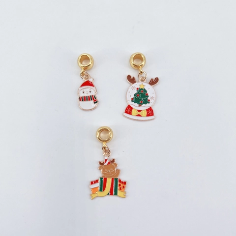 Kerst Emaille Legering Hanger Voor Sieraden Maken DIY Armband Ketting Kerstman Sneeuwpop Rendier Boom Accessoires