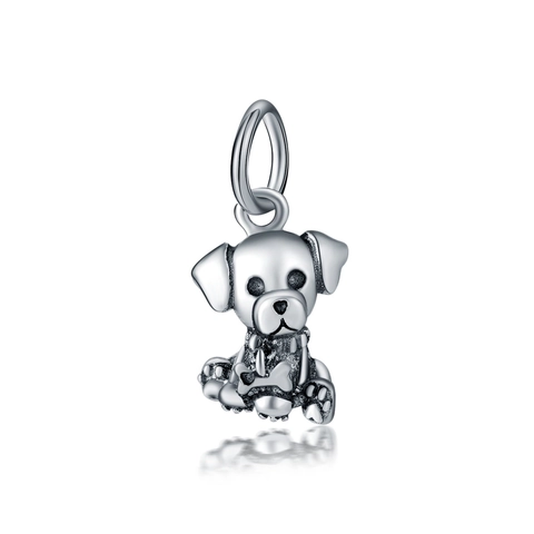 Vintage Alloy Dog Pendant Charm For DIY Jewelry Making Cartoon Puppy Hanging Decoration Pendant Only Without Chain