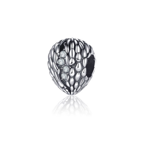 Alloy Dragon Egg Loose Beads For DIY Bracelet Magic Cartoon Scale Pattern Zirconia Charm Beads Jewelry Making Accessories
