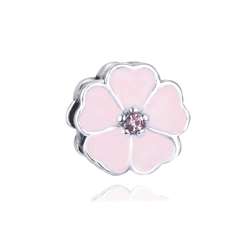 Breloques DIY Roses Pour Bracelets Alliage Émail Cœur Fleur Clé Couronne Zircone Perles Bijoux Femme Cadeau