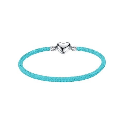 Gevlochten Koord Armband Met Hartsluiting Voor Dames Heren Gekleurde Gevlochten String Basisketting Voor Charms Sieraden Cadeau