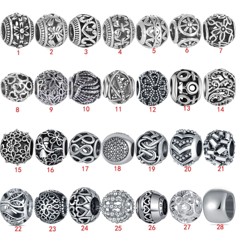 Perles Charms Vintage en Alliage Creux Fleur Cœur Infini Rétro Argenté pour DIY Création de Bijoux Accessoires Bracelet Femme