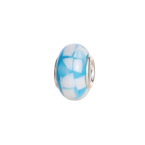 Handmade Colorful Mosaic Checkerboard Resin Glass Large Hole Beads For DIY Bracelet Necklace Jewelry Making Beads