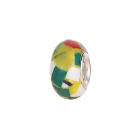 Mosaik Stil Harz Perlen Für Schmuckherstellung Großloch Rund Anhänger Für DIY Armband Halskette Handgefertigte Bastelzubehör
