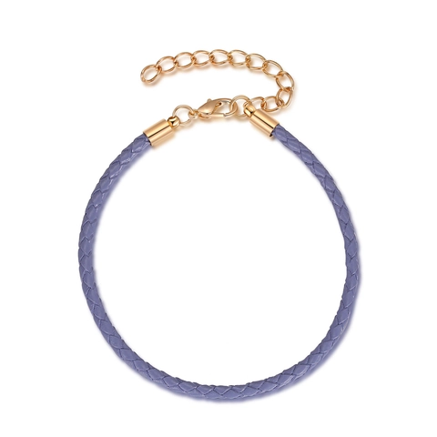 Gevlochten PU-Leren Touw DIY Armband Basis Koord Voor Bedels Verstelbare Karabijnsluiting Verlengketting Sieraden