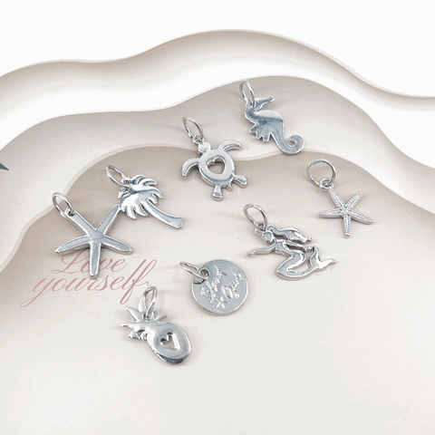 Oceaan Serie Legering Hanger Zeemeermin Zeester Kokosboom Zeepaardje Schildpad Charmes Voor DIY Sieraden Maken Armband Ketting Accessoire