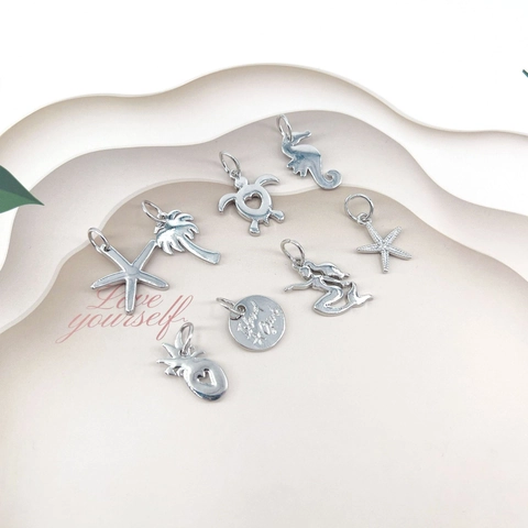 Oceaan Serie Legering Hanger Zeemeermin Zeester Kokosboom Zeepaardje Schildpad Charmes Voor DIY Sieraden Maken Armband Ketting Accessoire
