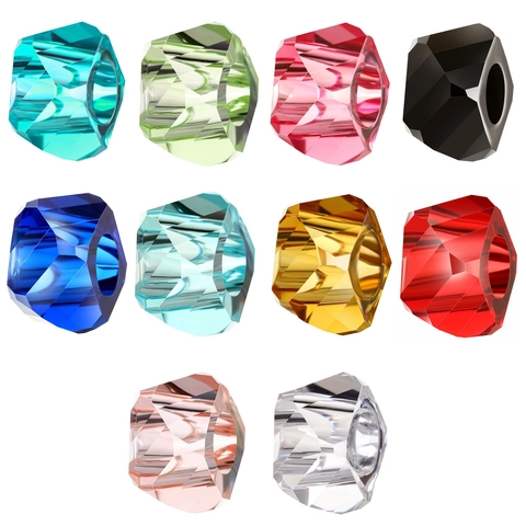 Gefacetteerde Hars Grote Gat Kralen Macaron Kleurrijke Plastic Tussenkralen Voor DIY Ketting Armband Sieraden Maken Pastoraal