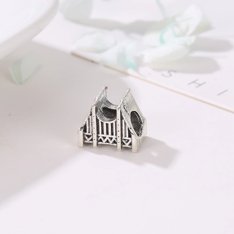 Abalorio de Aleación de Plata Antigua con Forma de Puente Golden Gate para Pulseras y Collares DIY Recuerdo de Viaje