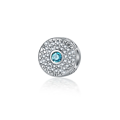 Mode Legierung Rund Strass Perlen DIY Schmuck Charms Für Armband Halskette Herstellung Damen Geschenk Zubehör