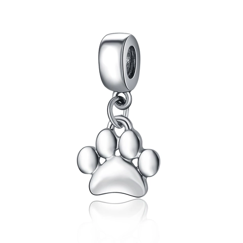 Ciondolo Fai-da-Te in Lega a Forma di Zampa di Animale Tonalità Argento Pendente per Collana Bracciale Creazione Gioielli Donna