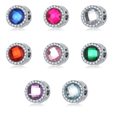 DIY Perles de Charme Rondes en Alliage Strass pour Fabrication de Bracelet Collier Perles de Gemme Facettées Bijoux Femme