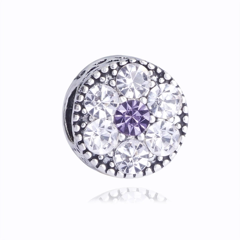 Legierung Doppelseitig Besetzte Strasssteine Blumenmuster Runde Perlen DIY Armband Halskette Ethno-Stil Schmuck Charms