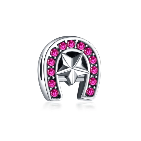 Alloy Rhinestone Horseshoe Star Charms DIY Jewelry Making Accessories For Bracelet Necklace Handcrafted Beads Gift