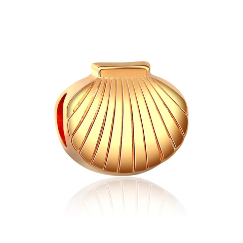 Vintage Alloy Golden Seashell Charm DIY Jewelry Making Beads For Bracelet Necklace Fan Shaped Shell Pendant Jewelry Accessory