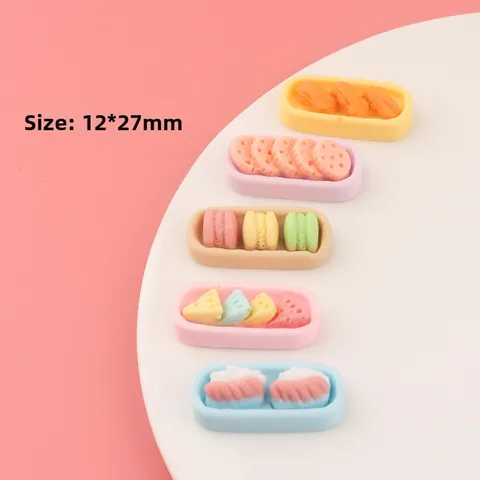 Miniature Resin Food Charms Macaron Sushi Cheese Flatback Patch For DIY Phone Case Hair Accessory Jewelry Craft Making Material