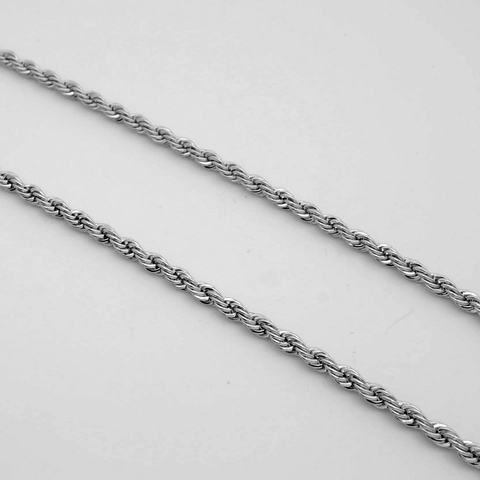 Roestvrijstalen Touwketting Halsketting Voor Mannen Vrouwen Minimalistische Twist Schakelketting Sieraden Cadeau Accessoires Goud Zilver