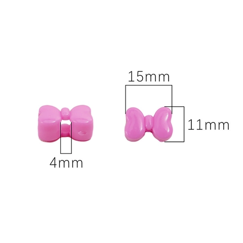Kleurrijke Acryl Strik Kralen Bow Tie Spacers Voor Sieraden Maken DIY Armbanden Kettingen Ambachten Handgemaakte Sieraden Materialen