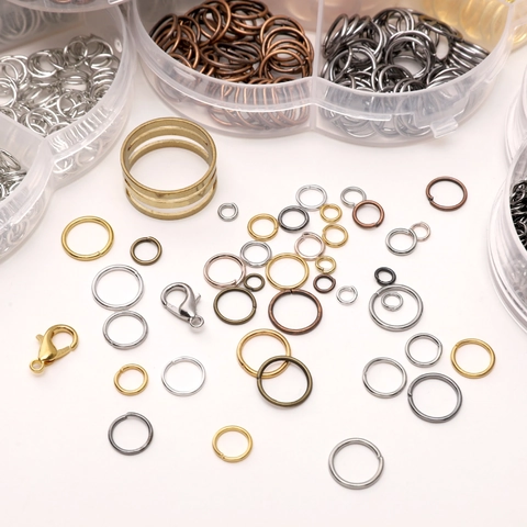 DIY Jewelry Making Kit Open Jump Rings Lobster Clasps Set With Jewelry Pliers Tweezers Ring Opener For Bracelet Earring Necklace Handcrafted Accessories