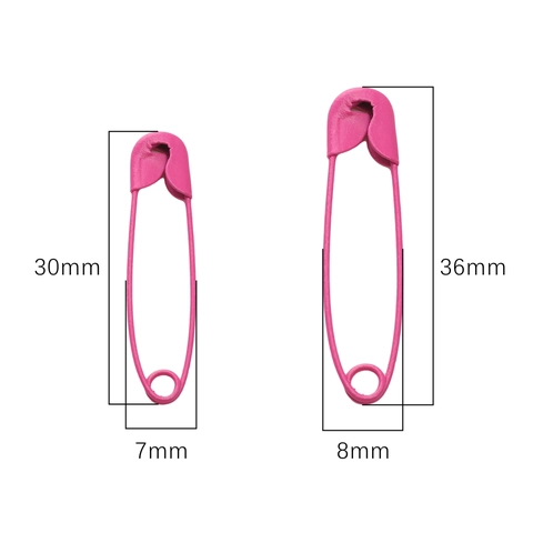 Colorful Painted Iron Metal Safety Pins DIY Sewing Craft Accessories Knitting Tool Sweater Shawl Buckle Fastening Pins For Handwork Art Decorative Jewelry Materials