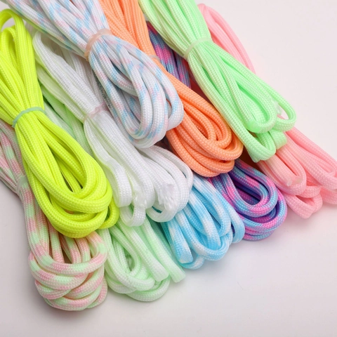 4mm Luminous Paracord Nylon 7 Strand Glow In The Dark Braided Rope For DIY Jewelry Making Keychain Bundle Wrap Craft Cord