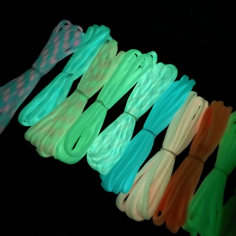 Luminous Nylon Paracord Glow In The Dark Cord For DIY Braiding Jewelry Keychain Making Macaroon Colors Decor