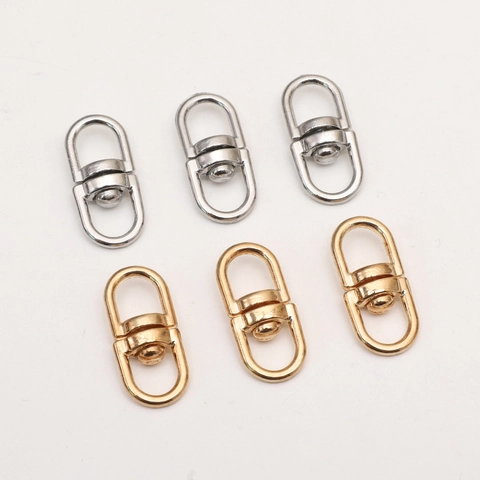 DIY Alloy Swivel Clasps Rotating Connectors For Keychain Jewelry Making Accessories Metal Buckles Handcraft Supplies