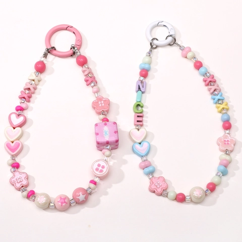 Acryl Blumen Rund Knopf Perlen Für DIY Schmuckherstellung Armband Telefon Charms Handgefertigte Lackierte Lose Perlen Basteln