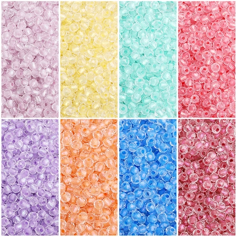Faceted Glass Beads Chameleon Loose Spacer Beads For Jewelry Making DIY Bracelet Necklace Handcrafted Accessories Fashion Beads