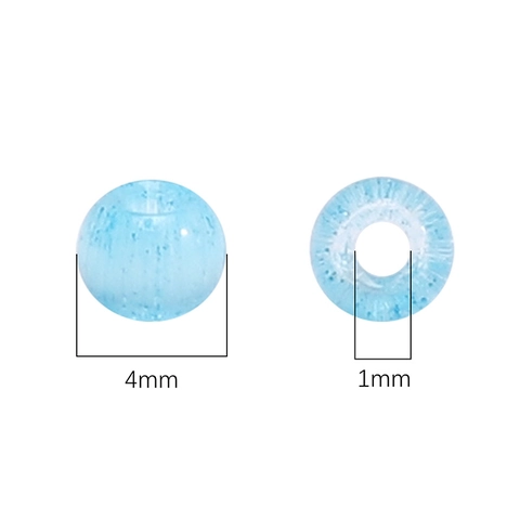 Cuentas de Vidrio Ojo de Gato de 4mm de Alta Calidad Para Hacer Joyas DIY Cuentas Sueltas Redondas Para Pulseras
