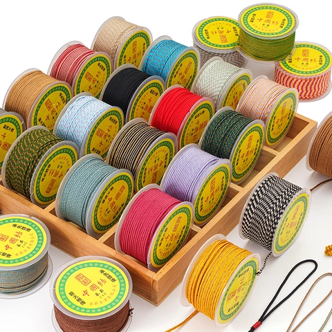 Braided Nylon Cord For DIY Jewelry Making Chinese Knotting String For Bracelet Necklace Handwoven Craft Accessory