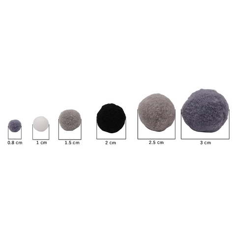 Colorful Polyester High Elastic Pom Poms For DIY Crafts Handmade Jewelry Making Soft Plush Balls Holiday Home Decoration