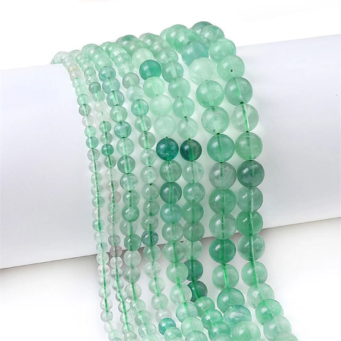 Pietra Naturale Perline Tonde Distanziatori Sciolti per Fai da Te Creazione Gioielli Bracciali Collane Accessori Lucido