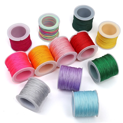 Nylon Jade Thread Braided Cord Silky Luster String For DIY Bracelet Necklace Jewelry Making Handmade Handicrafts Thread