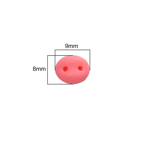 Acrylic Pig Nose Oval Cartoon Beads For DIY Plush Toy Doll Clothing Decoration Handmade Crafts Jewelry Making Accessories