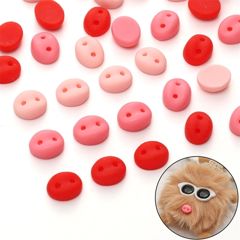 Cute Acrylic Pink Pig Nose DIY Accessories For Plush Toy Making Simulated Animal Nose Buttons For Handmade Dolls Material