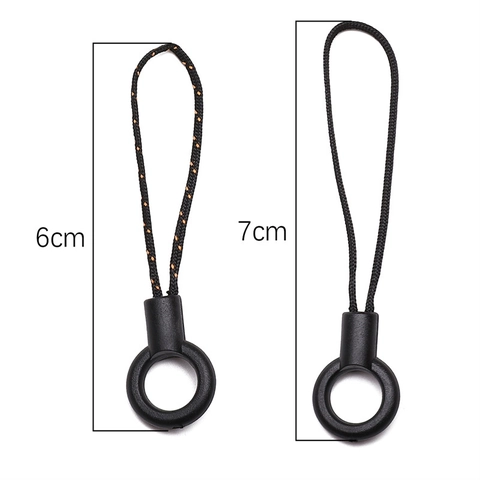 Nylon Woven Phone Strap Keychain With Plastic Ring Minimalist Anti-Lost Bag Charm Accessory For Women Men DIY Jewelry