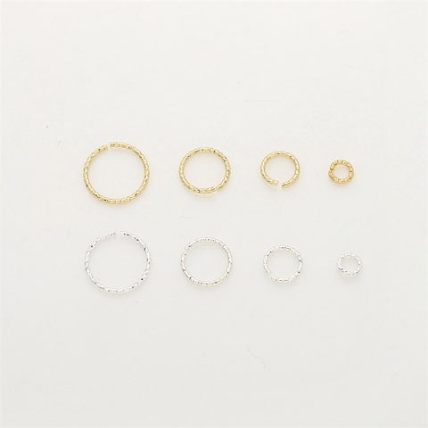 Anneaux de Jonction Ouverts Torsadés Or Rempli 14K Plaqué Argent Connecteurs pour Création de Bijoux Bracelet Collier
