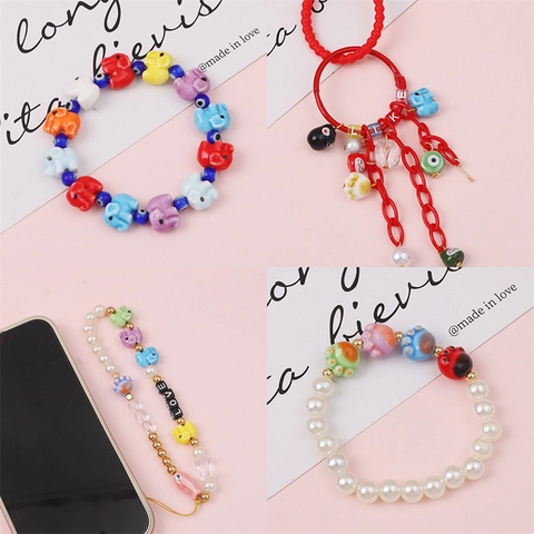 Handmade Cartoon Animal Ceramic Beads For DIY Jewelry Making Necklaces Bracelets Earrings Lucky Cat Rabbit Fish Elephant Paw Pattern Porcelain Loose Beads