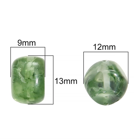 Acrylic Marble Pattern Loose Beads Faux Amber Irregular Spacer Beads For DIY Necklace Bracelet Handmade Jewelry Making Accessories