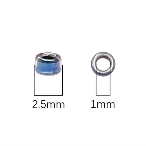 2.5mm Iridescent Glass Seed Beads Pearlescent Colorful Beads For DIY Bracelet Necklace Making Jewelry Findings Accessories
