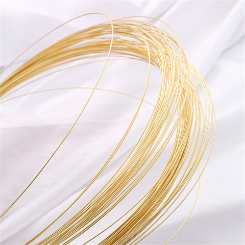 14K Gold Filled Silver Plated Copper Wire Semi-Hard Non-Peeling DIY Jewelry Making Wire For Beading Craft Handmade Findings