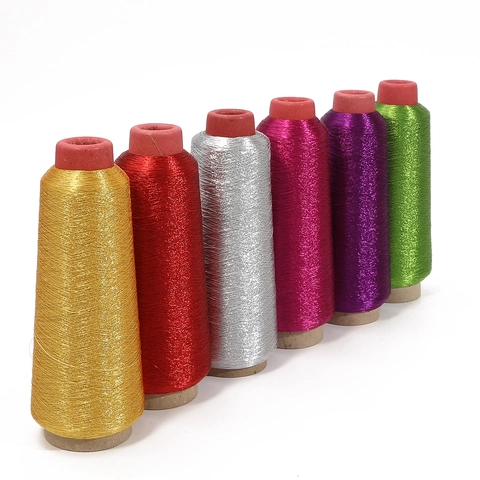 Metallic Embroidery Thread Gold Silver Thread For DIY Handcraft Cross Stitch Computerized Embroidery Sewing Thread Spool