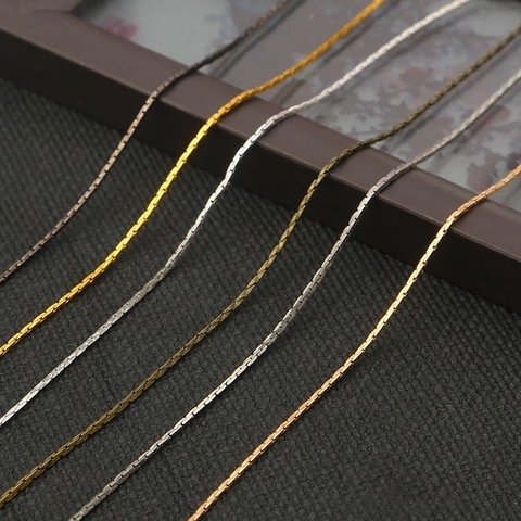 Catena a Ossa di Serpente in Rame Filo d'Oro Catena di Collegamento Per Fai da Te Creazione Gioielli Accessori Per Collane