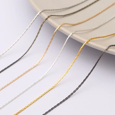 Catena a Ossa di Serpente in Rame Filo d'Oro Catena di Collegamento Per Fai da Te Creazione Gioielli Accessori Per Collane