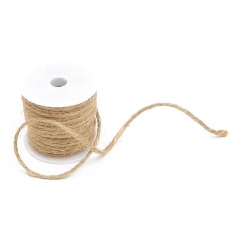 Natural Jute Twine Rope Vintage Rustic Hemp Cord For DIY Crafts Gift Wrapping Bundling Home Photo Wall Weaving Material