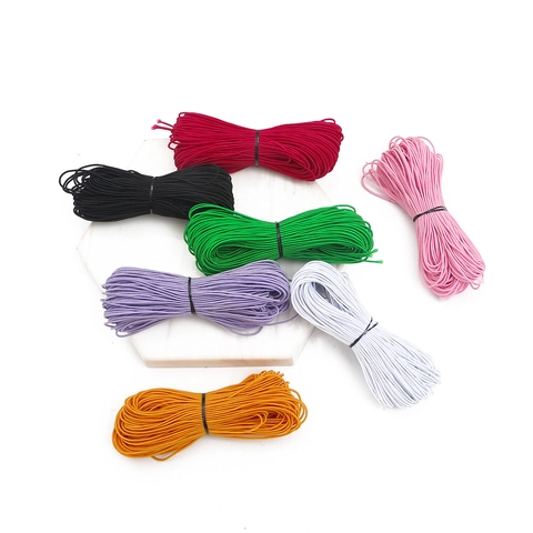 High Stretch Elastic Cord Colorful Round Rubber Band For DIY Jewelry Making Sewing Craft Durable Braided String Accessory