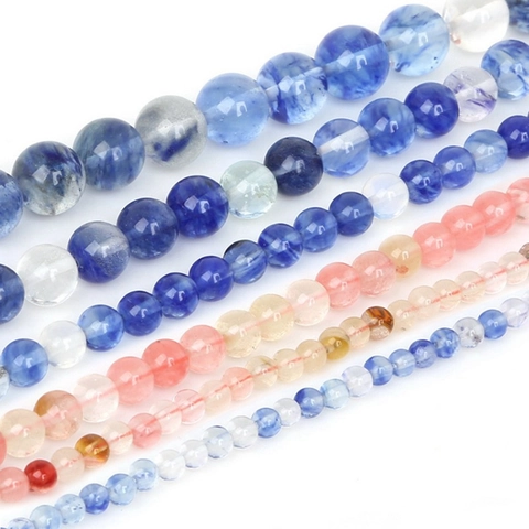 Perline Sciolte Tonde in Cristallo Sintetico per la Creazione di Gioielli Fai-da-Te Orecchini Braccialetti Collane Materiali Politi